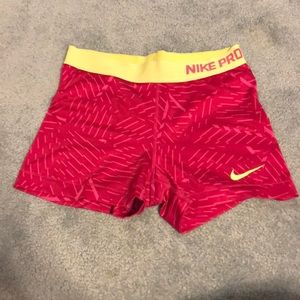 Nike pro compression shorts